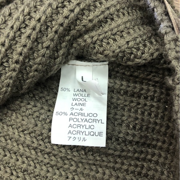 ELISA CAVALETTI WOOL MIX SHORT SLEEVE CROPPED CARDIGAN IN LIGHT BROWN IN LARGE - Picture 6 of 10